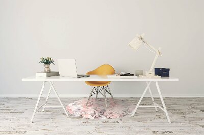 Tapis de chaise de bureau Fleurs peintes