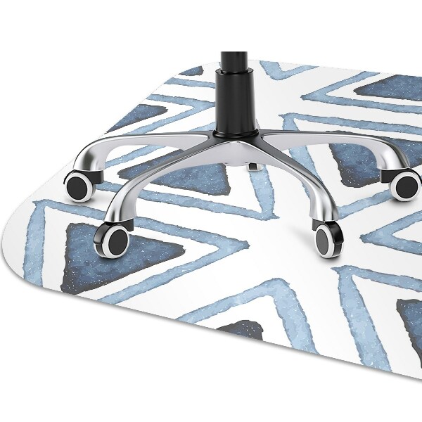 Tapis de chaise de bureau Triangles