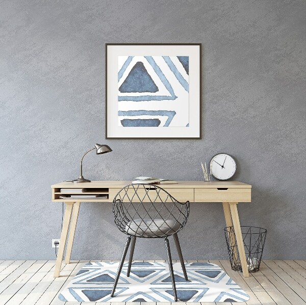 Tapis de chaise de bureau Triangles