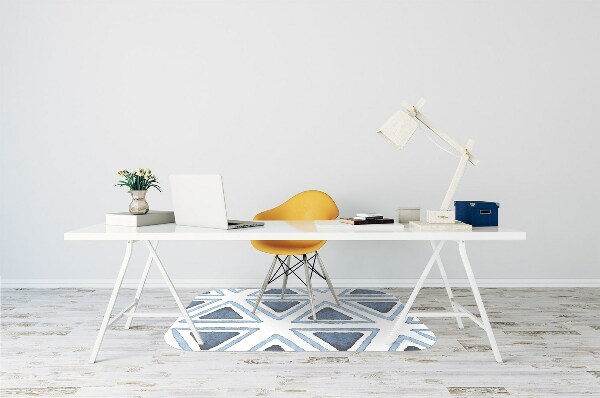 Tapis de chaise de bureau Triangles