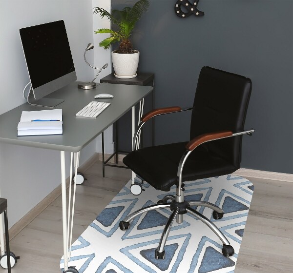 Tapis de chaise de bureau Triangles
