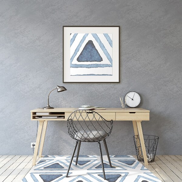 Tapis de chaise de bureau Triangles