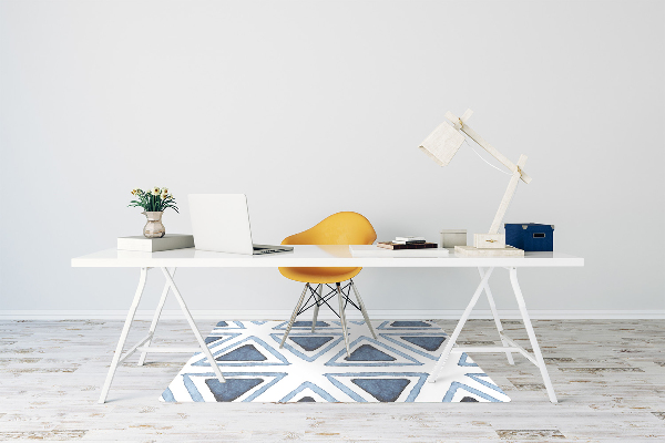 Tapis de chaise de bureau Triangles