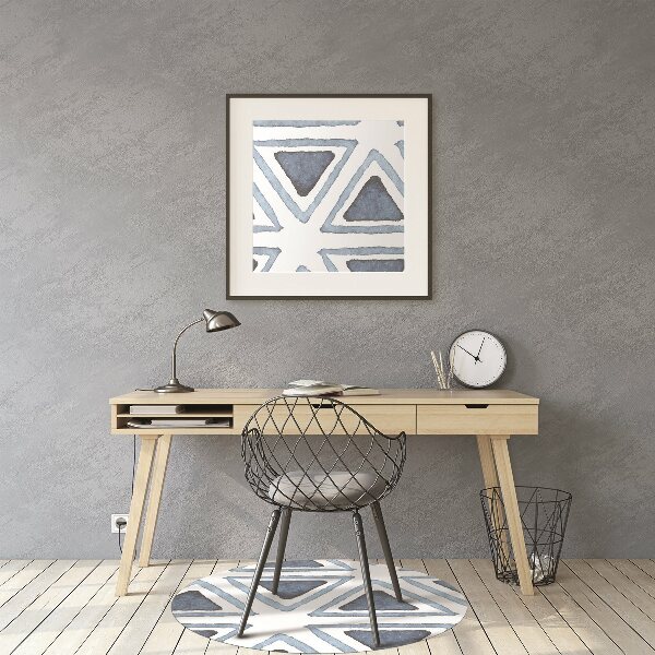 Tapis de chaise de bureau Triangles