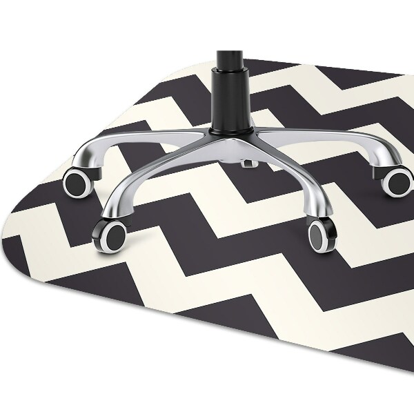 Tapis de chaise de bureau Zigzag
