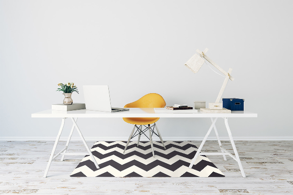 Tapis de chaise de bureau Zigzag