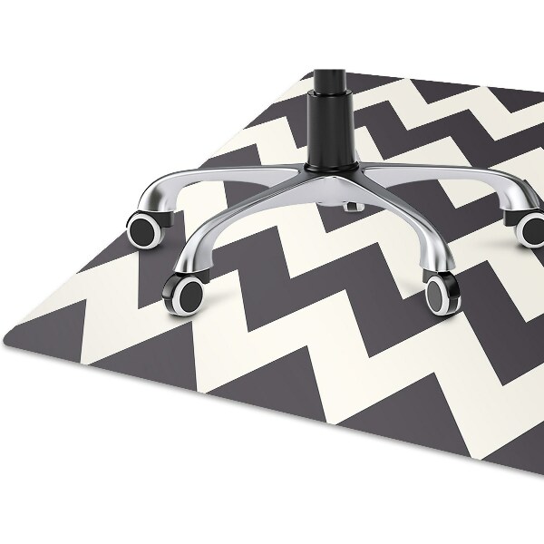Tapis de chaise de bureau Zigzag