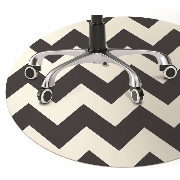 Tapis de chaise de bureau Zigzag
