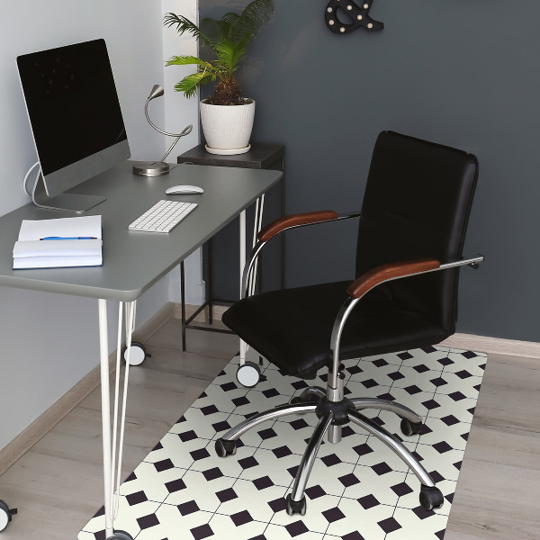 Tapis fauteuil bureau do biura Modèle géométrique