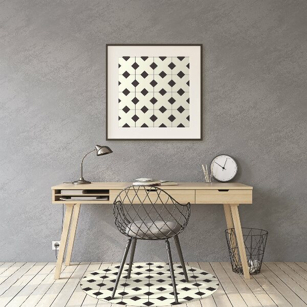 Tapis fauteuil bureau do biura Modèle géométrique
