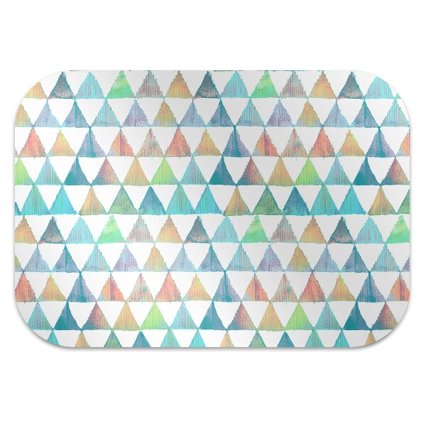 Tapis fauteuil bureau Triangles géométriques