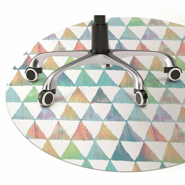Tapis fauteuil bureau Triangles géométriques