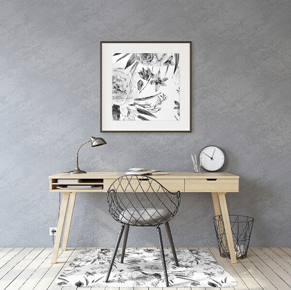 Tapis pour chaise de bureau Bouquet de fleurs