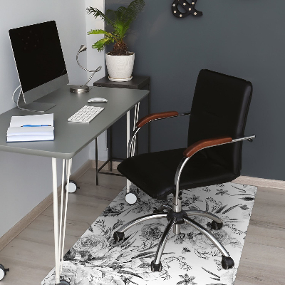 Tapis pour chaise de bureau Bouquet de fleurs