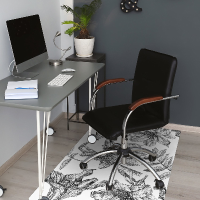 Tapis de chaise de bureau Lilie