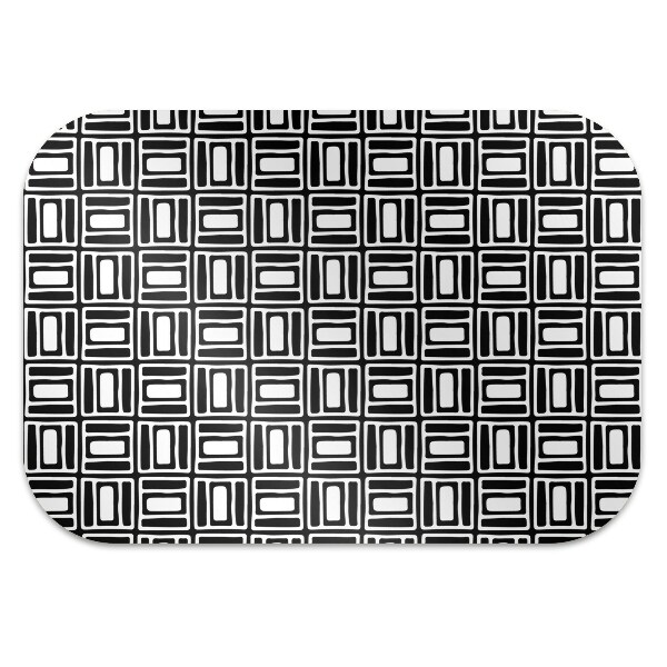Tapis fauteuil bureau do biura Modèle géométrique