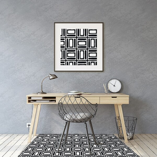 Tapis fauteuil bureau do biura Modèle géométrique