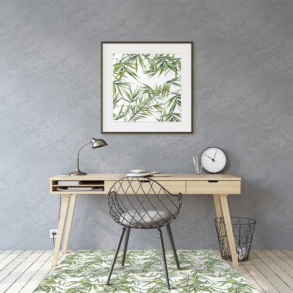 Tapis fauteuil bureau do biura Feuilles exotiques