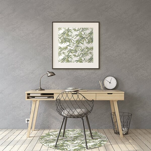 Tapis fauteuil bureau do biura Feuilles exotiques