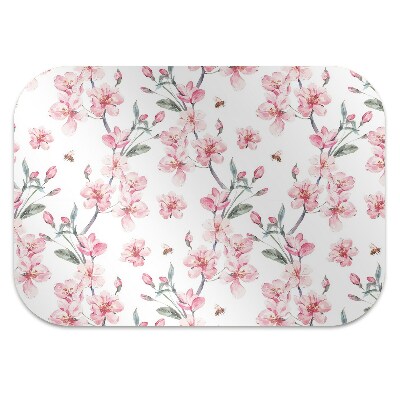 Tapis de chaise de bureau Fleurs subtiles