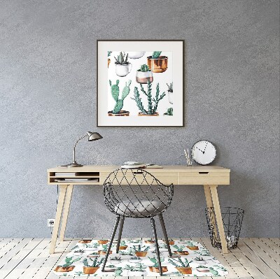 Tapis de chaise Cactus en pots