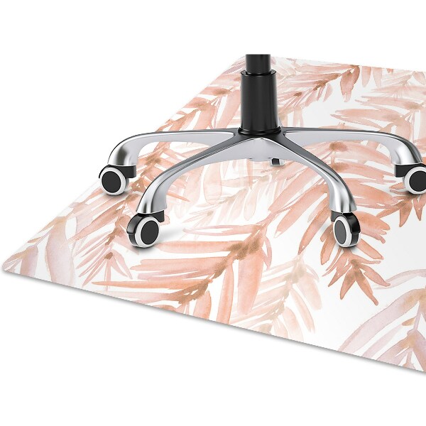 Tapis protection sol Feuilles orange