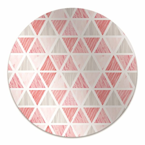 Tapis de chaise de bureau Triangles roses