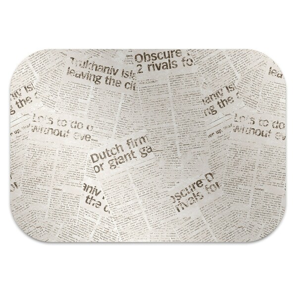 Tapis de protection de sol Journaux Vintage