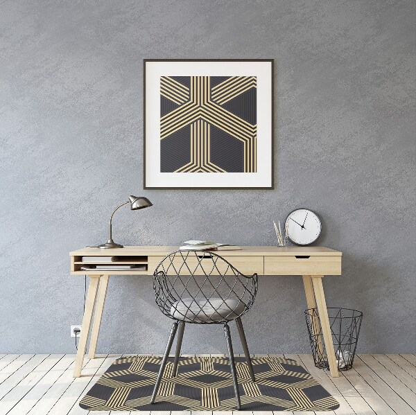 Tapis fauteuil bureau do biura Modèle géométrique