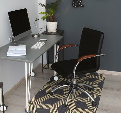 Tapis fauteuil bureau do biura Modèle géométrique