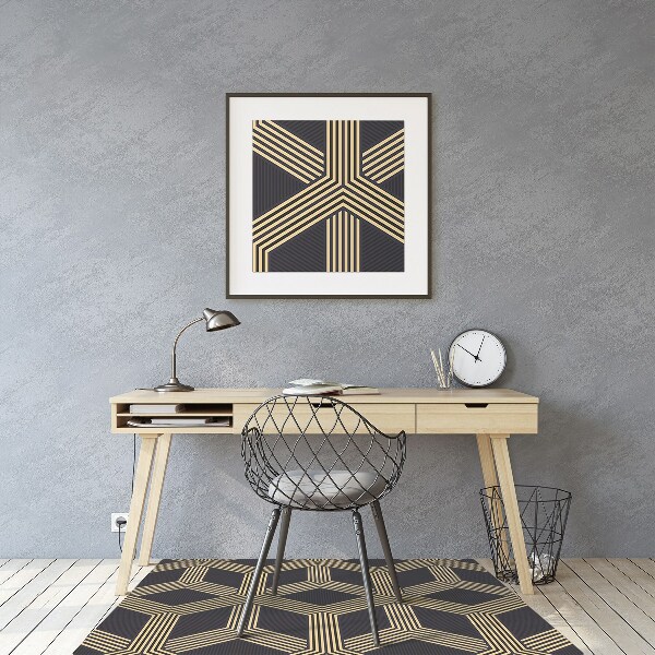 Tapis fauteuil bureau do biura Modèle géométrique