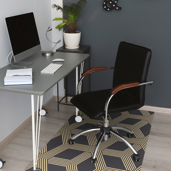 Tapis fauteuil bureau do biura Modèle géométrique