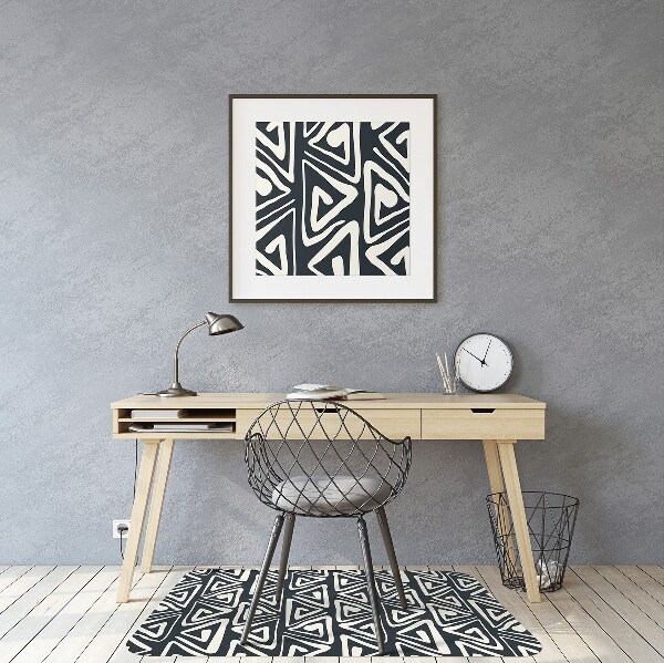 Tapis fauteuil bureau do biura Modèle géométrique