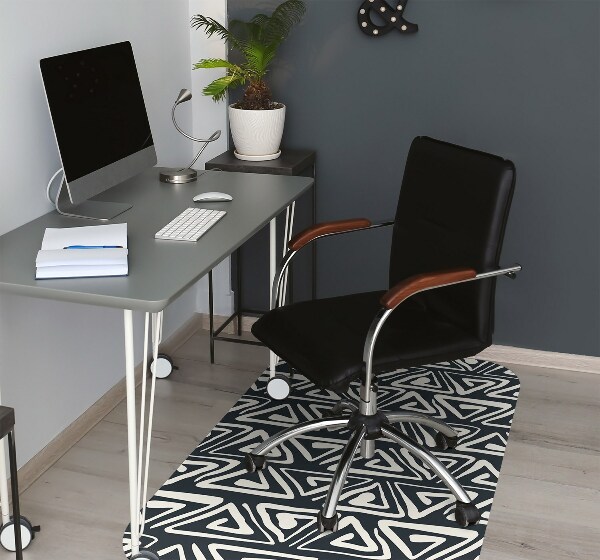 Tapis fauteuil bureau do biura Modèle géométrique