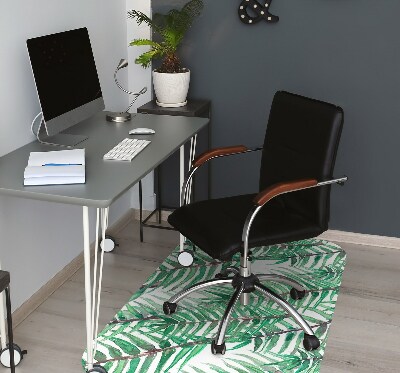 Tapis pour chaise de bureau Feuilles de palmier