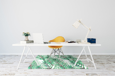 Tapis pour chaise de bureau Feuilles de palmier