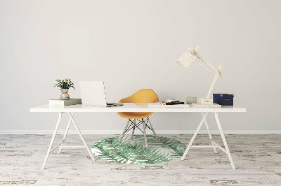 Tapis pour chaise de bureau Feuilles de palmier