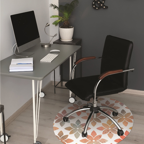 Tapis pour chaise de bureau Motif floral