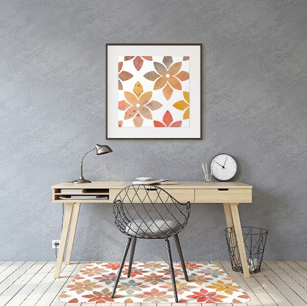 Tapis pour chaise de bureau Motif floral
