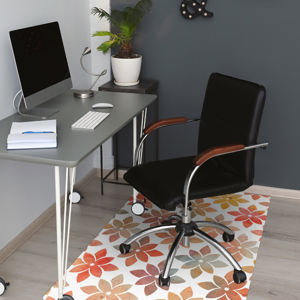 Tapis pour chaise de bureau Motif floral