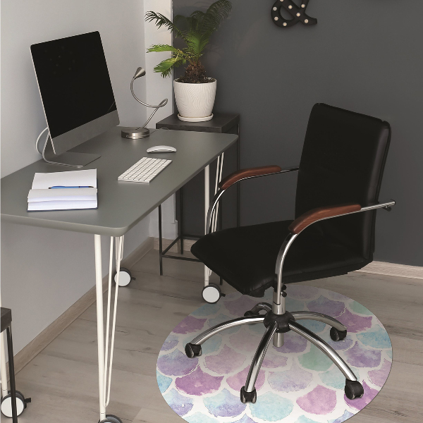 Tapis de chaise de bureau Gouttes colorées