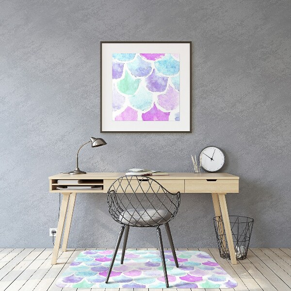 Tapis de chaise de bureau Gouttes colorées