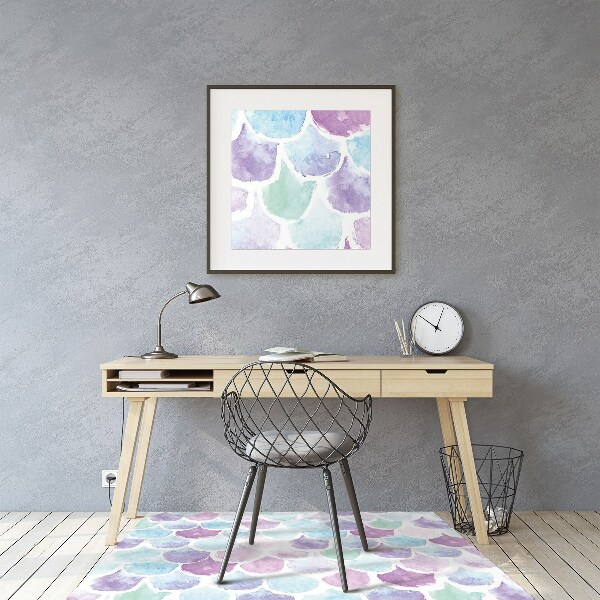 Tapis de chaise de bureau Gouttes colorées