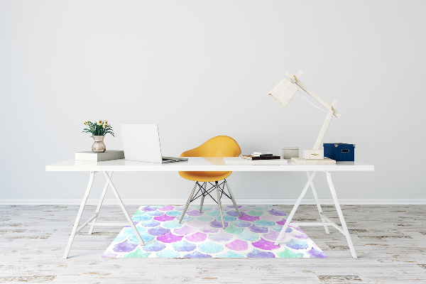 Tapis de chaise de bureau Gouttes colorées