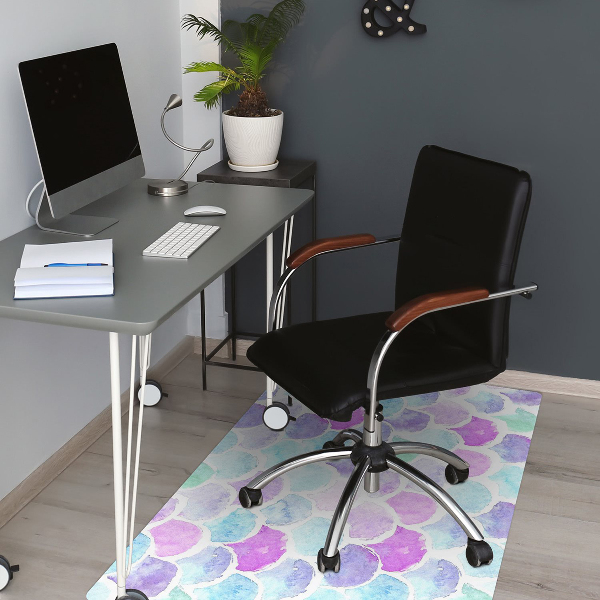 Tapis de chaise de bureau Gouttes colorées