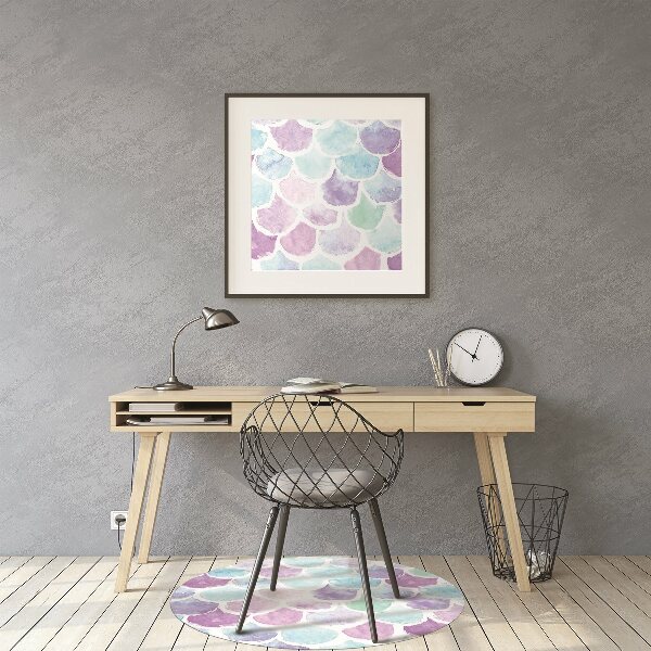 Tapis de chaise de bureau Gouttes colorées