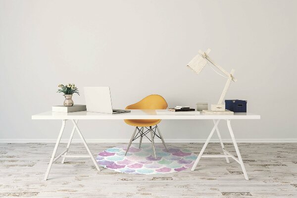 Tapis de chaise de bureau Gouttes colorées