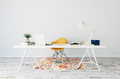 Tapis pour chaise de bureau Fleurs artistiques