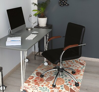 Tapis pour chaise de bureau Fleurs artistiques