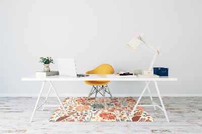 Tapis pour chaise de bureau Fleurs artistiques